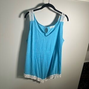 Nextmia blue tank sz 18 nwot